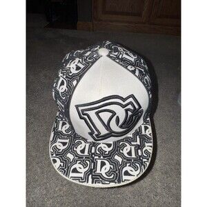 Ultimate City Hunter Washington DC Black & White Hat Flat Bill Skater XL
